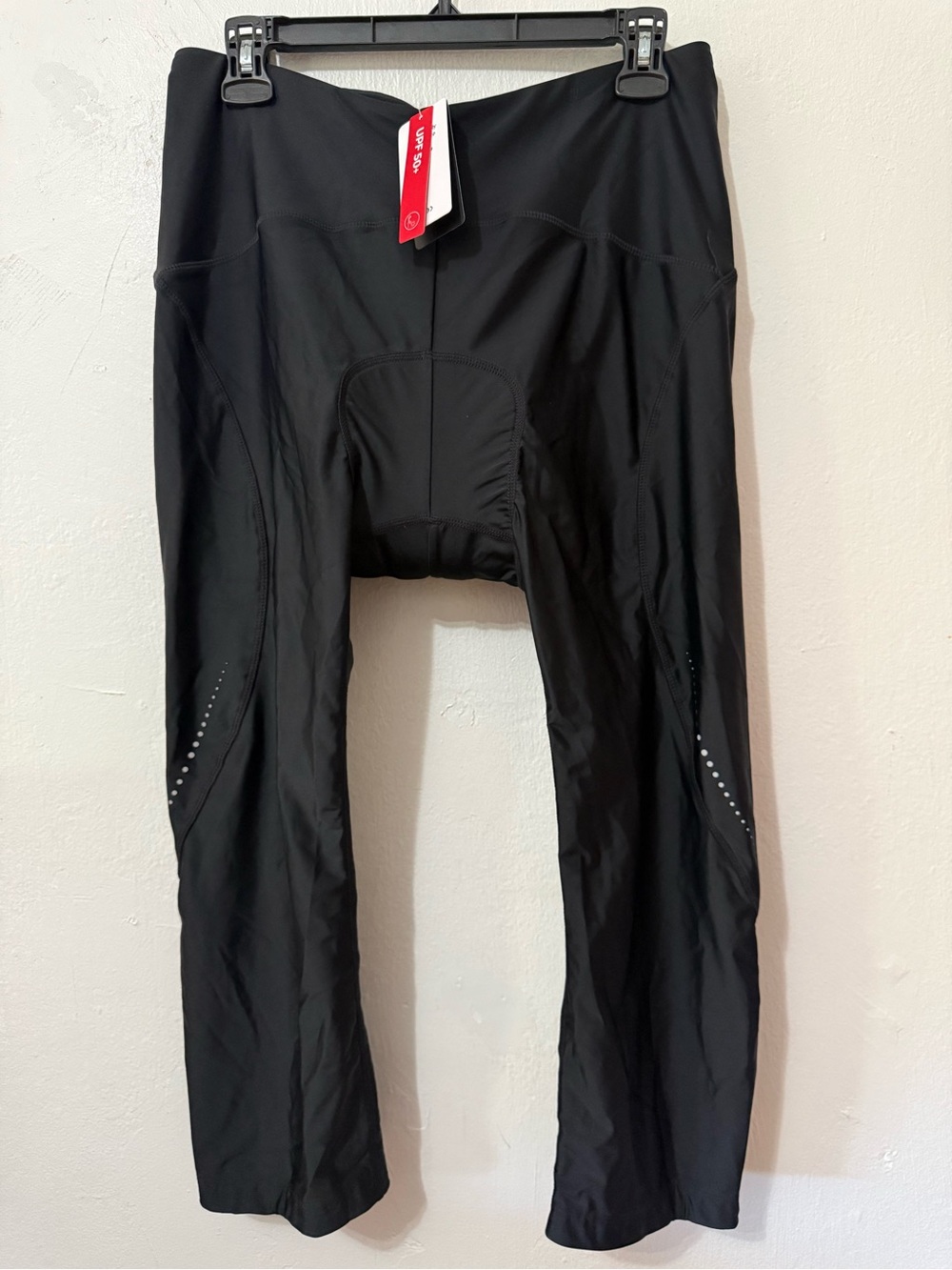 Baleaf Size XL Womens Black Cycling Lined Compression Stretch Pull On Capri New